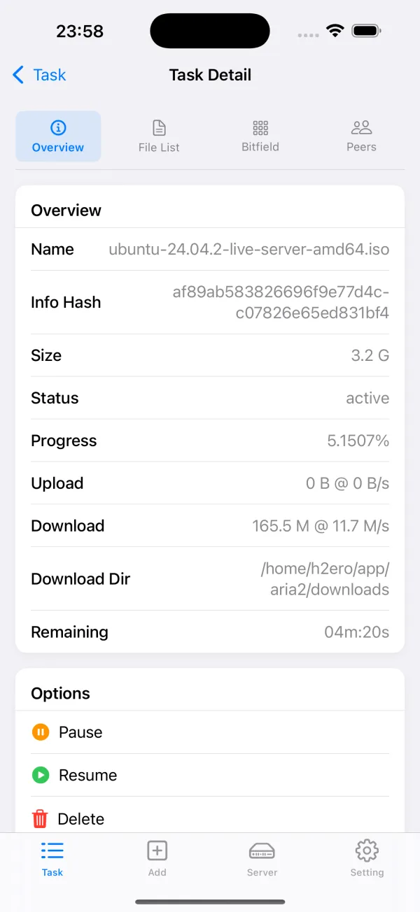NeoAria2 screenshot 2